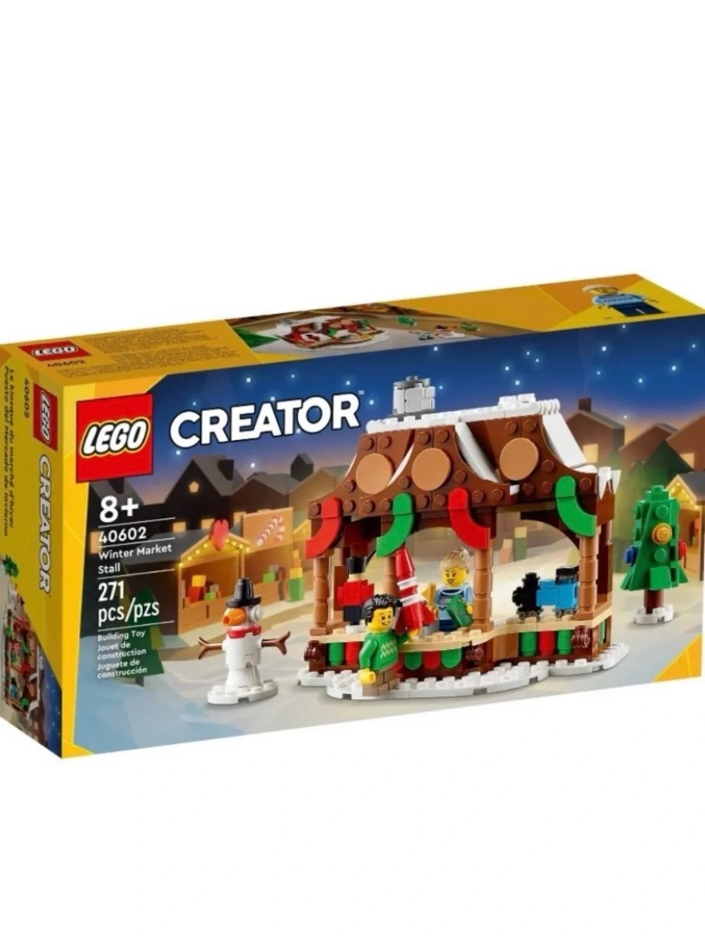 LEGO 40602 Winter Market Stall Christmas Set Minifigs Snowman Holiday GWP Rare